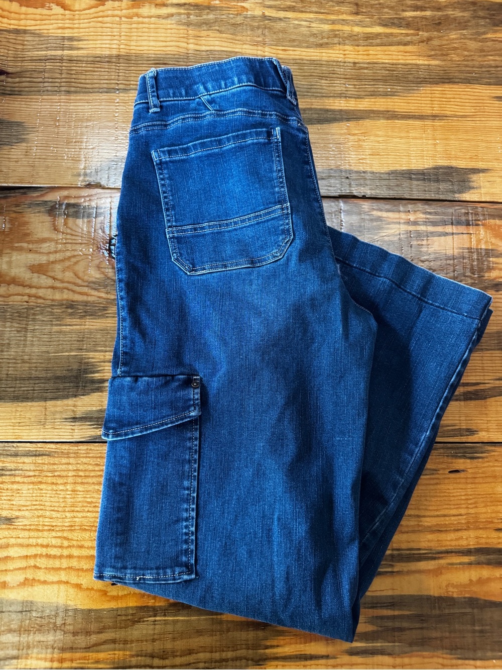Democracy Absolution Dark Wash Cargo Jeans Size 12
